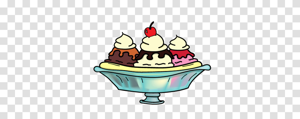 Banana Split With A Cherry On Top Art, Cream, Dessert, Food, Birthday Cake Transparent Png