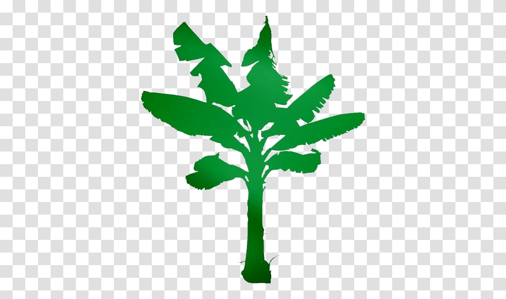 Banana Tree Clipart Palm Tree, Leaf, Plant, Weed Transparent Png