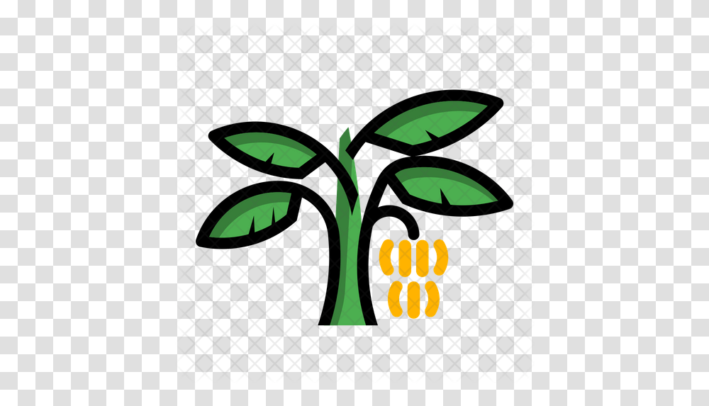 Banana Tree Icon Banana Tree Icon, Symbol, Logo, Trademark, Plant Transparent Png