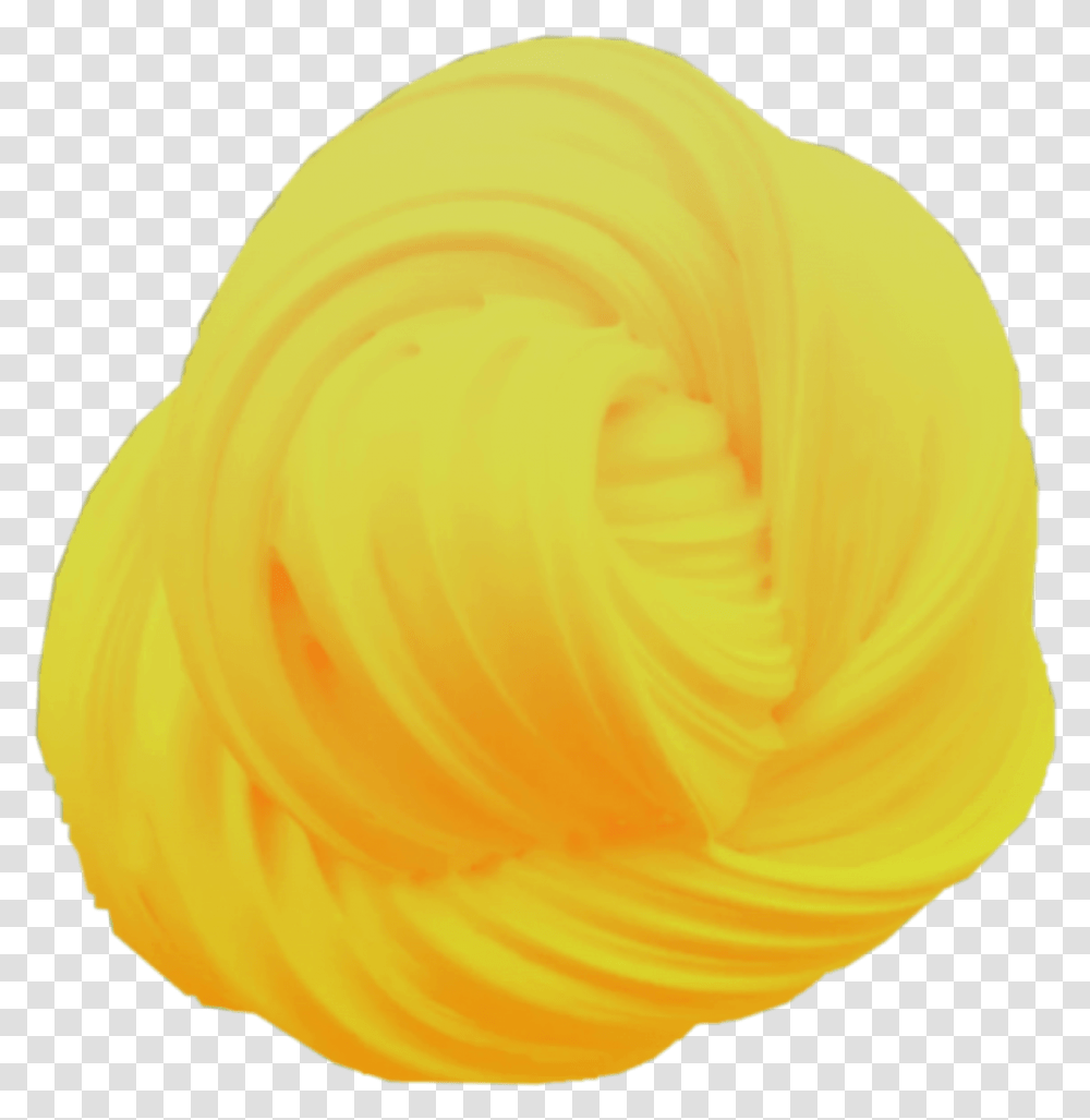Banana Yellow Slime Fluffy Swirl Spiral, Plant, Food, Produce, Flower Transparent Png