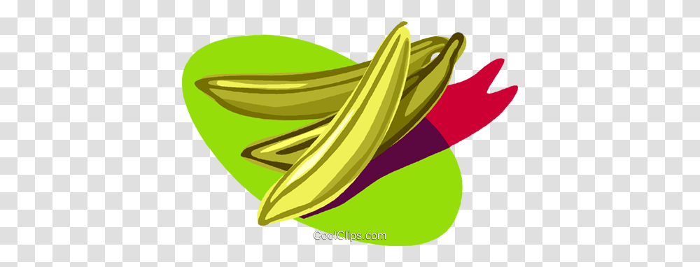 Bananas Fruit Royalty Free Vector Clip Art Illustration, Plant, Produce, Food, Vegetable Transparent Png