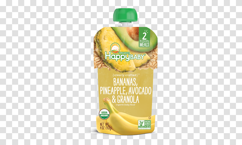 Bananas Pineapple Avocado & Granola Banana, Plant, Fruit, Food, Advertisement Transparent Png
