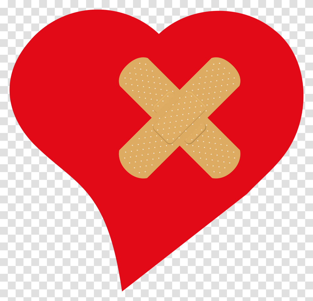 Band Aid On Heart, First Aid, Bandage, Cushion, Rubber Eraser Transparent Png