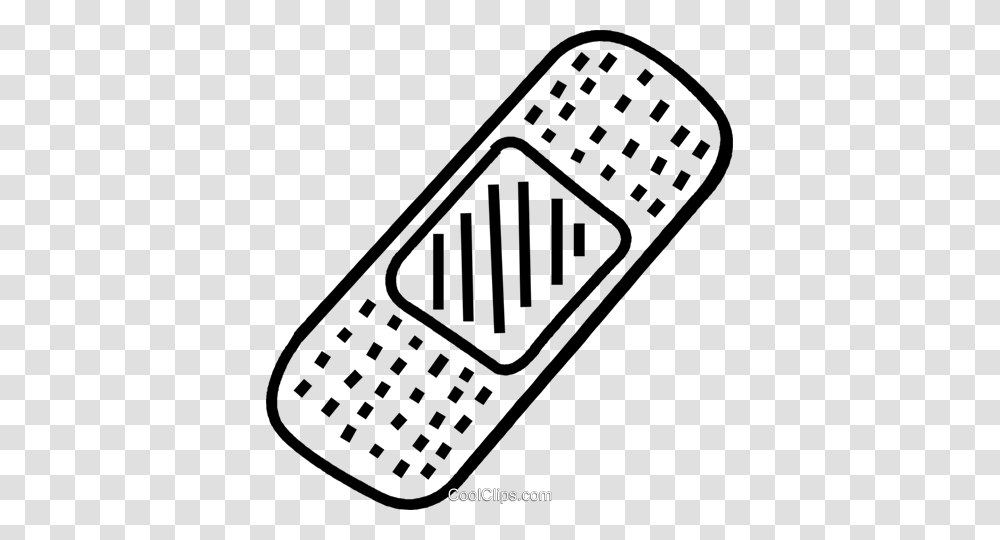 Band Aid Royalty Free Vector Clip Art Illustration, Electronics, Remote Control, Phone Transparent Png