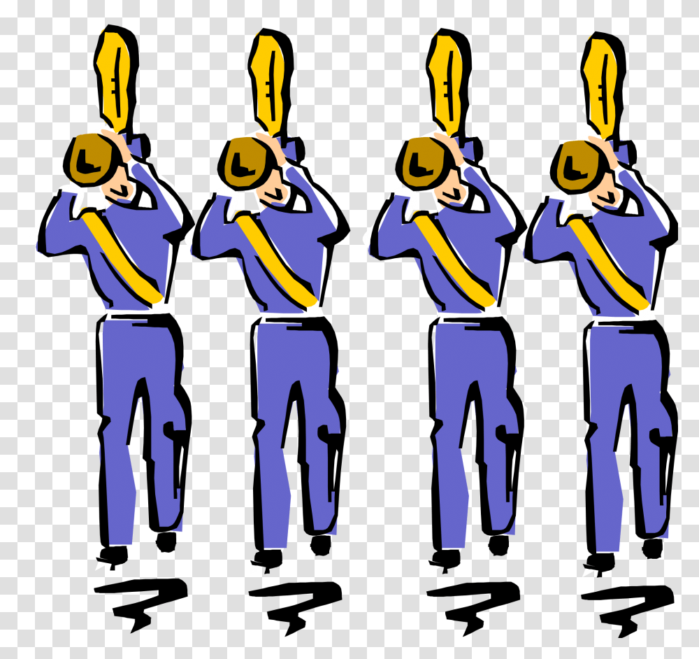 Band Cliparts, Crowd, Marching, Music Band Transparent Png