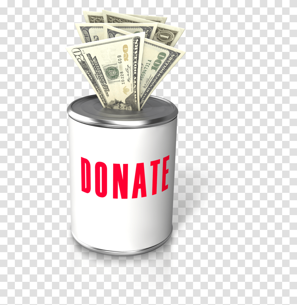 Band Donation, Tin, Money, Can, Milk Transparent Png