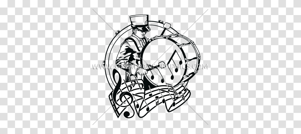 Band Lets March Production Ready Artwork For T Shirt Printing, Bow, Musical Instrument, Leisure Activities Transparent Png