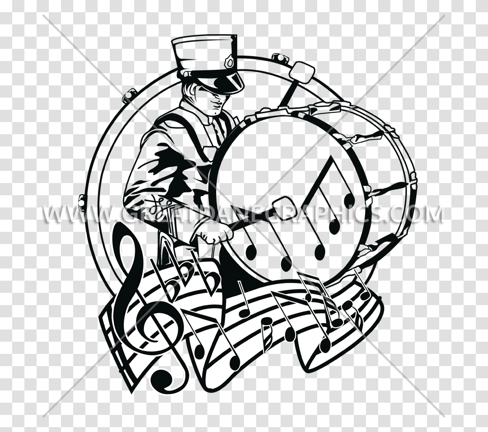 Band Lets March Production Ready Artwork For T Shirt Printing, Lawn Mower, Tool, Machine Transparent Png