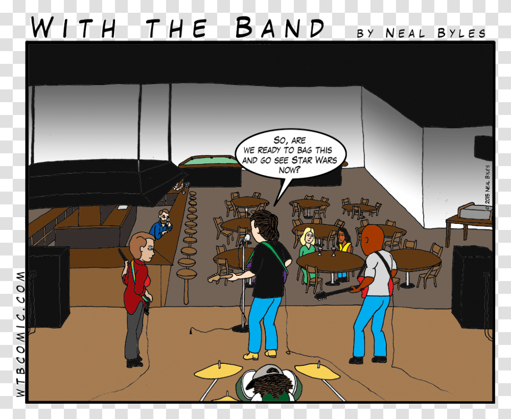 Band Playing To Empty Room, Person, Human, Comics, Book Transparent Png