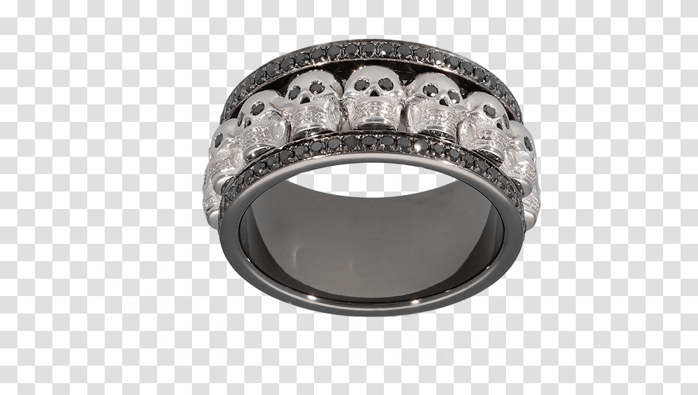 Band Skull Ring Titanium Ring, Jewelry, Accessories, Accessory, Platinum Transparent Png