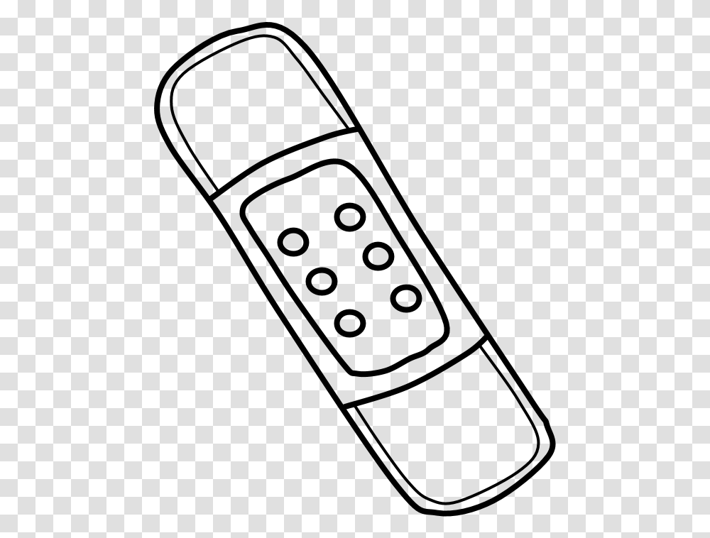 Bandaid Black And White Line Art, Gray, World Of Warcraft Transparent Png