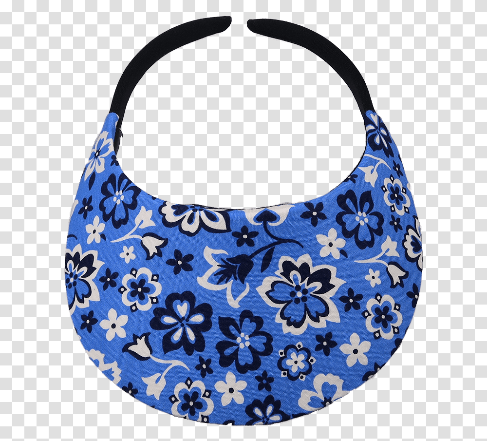 Bandana Blue Midsize Visor Hobo Bag, Handbag, Accessories, Accessory, Purse Transparent Png