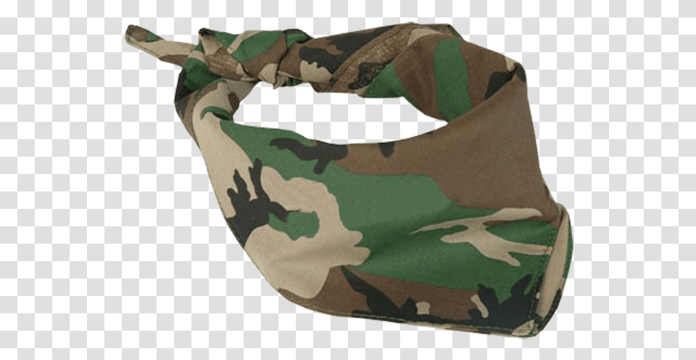 Bandana Camouflage Camouflage Bandana, Military, Military Uniform, Clothing, Apparel Transparent Png