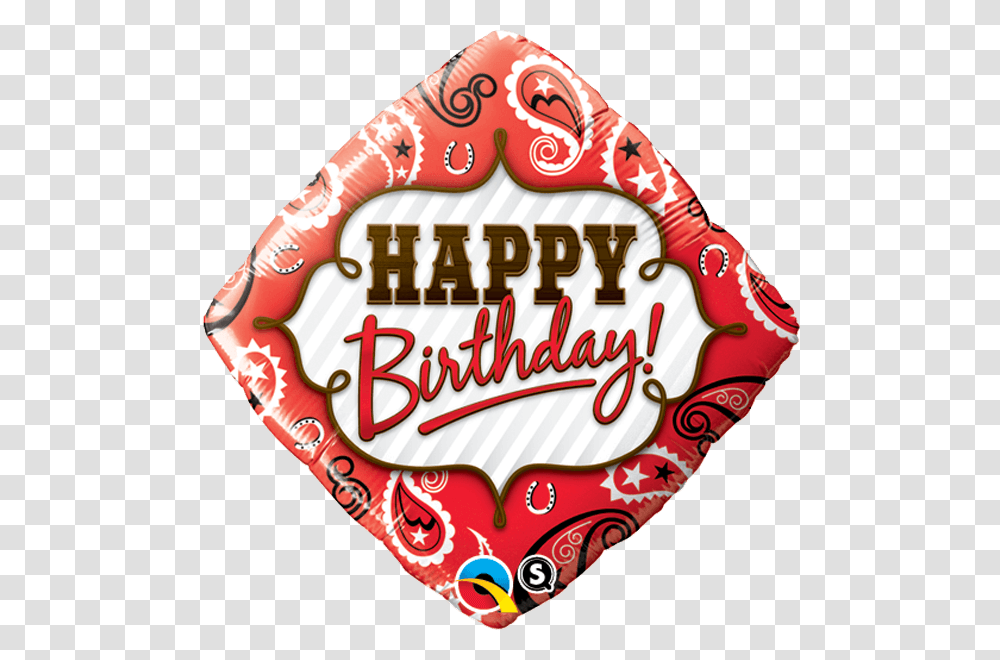 Bandana Happy Birthday Balloon, Label, Sticker, Logo Transparent Png