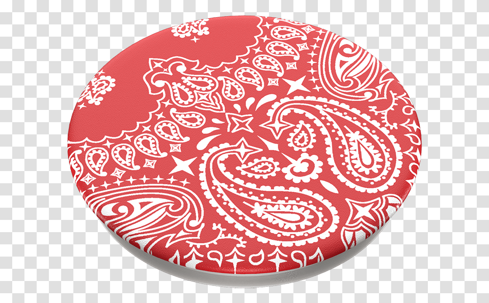 Bandana Real Red Kerchief, Pattern, Rug, Paisley, Label Transparent Png