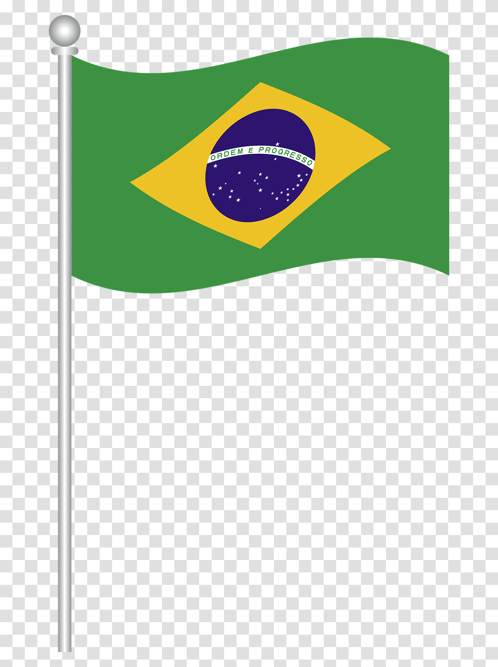 Bandeira Do Brasil Em Vetor, Label Transparent Png