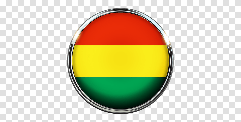 Bandera De Bolivia En Circulo, Logo, Trademark, Disk Transparent Png