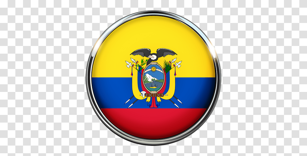 Bandera De Ecuador Emoji, Logo, Trademark, Badge Transparent Png