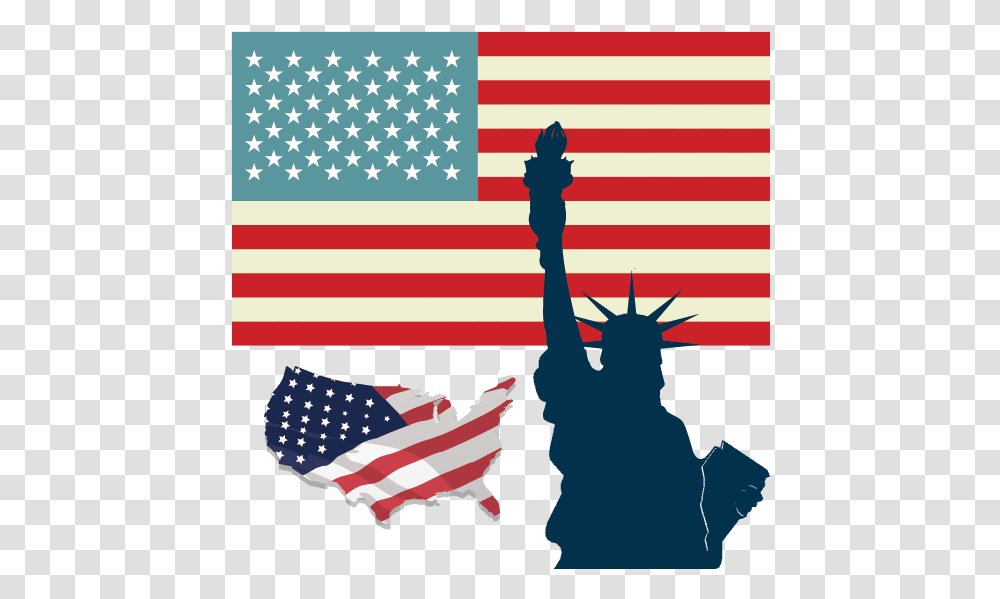 Bandera De Estados Unidos Vector Flag Of Usa, American Flag Transparent Png