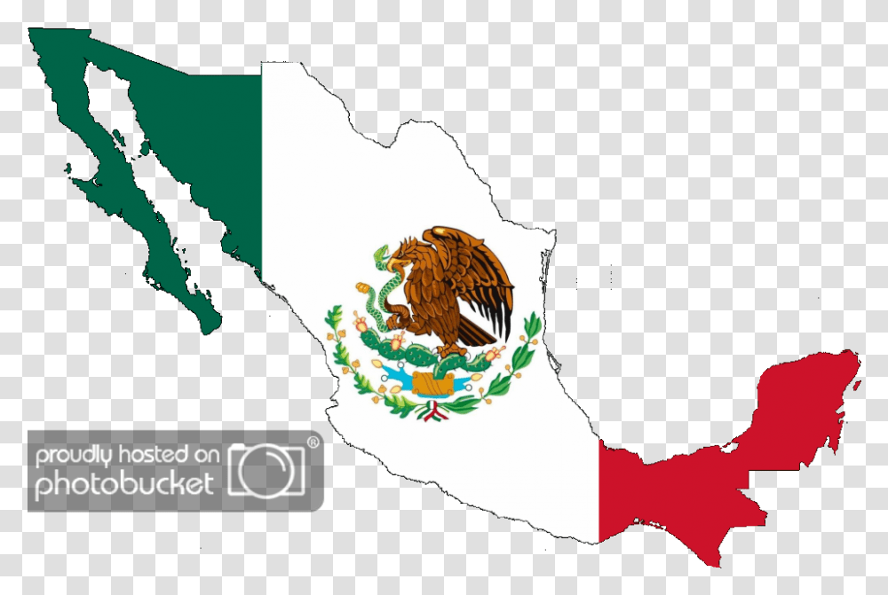 Bandera De Mexico Mexico Flag And Map, Animal, Logo Transparent Png