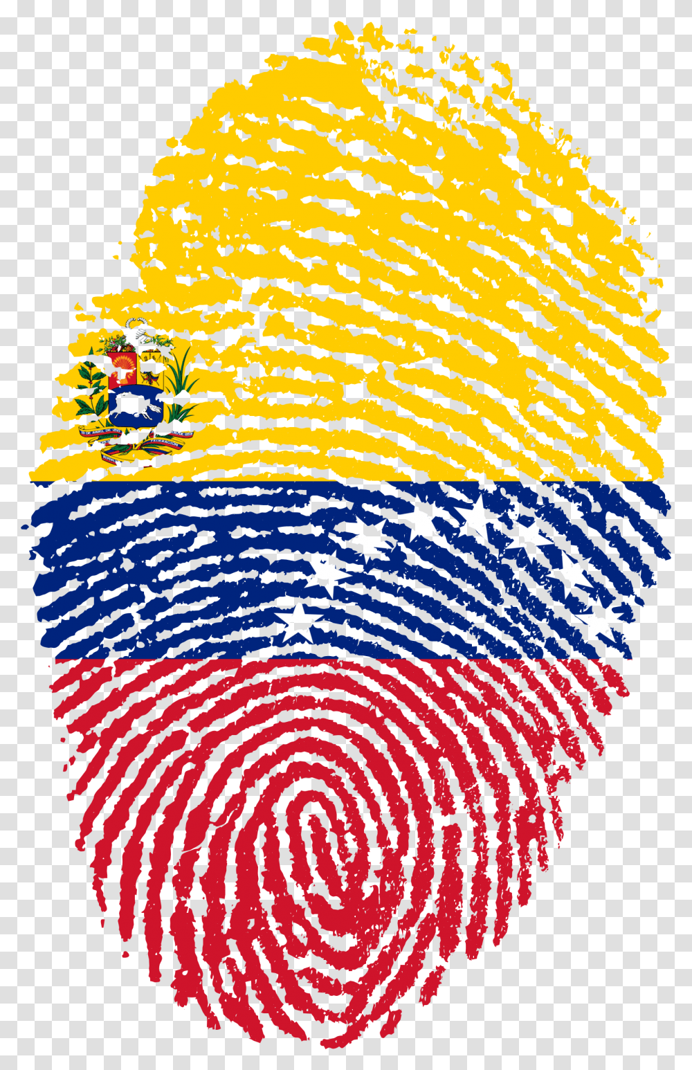 Bandera De Usa Venezuela Fingerprint, Rug, Modern Art Transparent Png