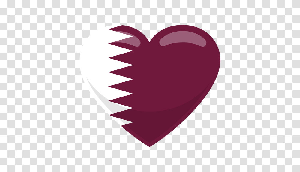 Bandera Del De Qatar, Heart Transparent Png