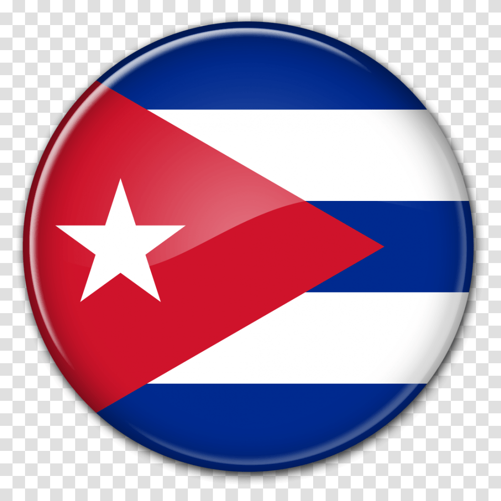 Bandera Redonda De Cuba Puerto Rico Bandera, Star Symbol, Logo Transparent Png