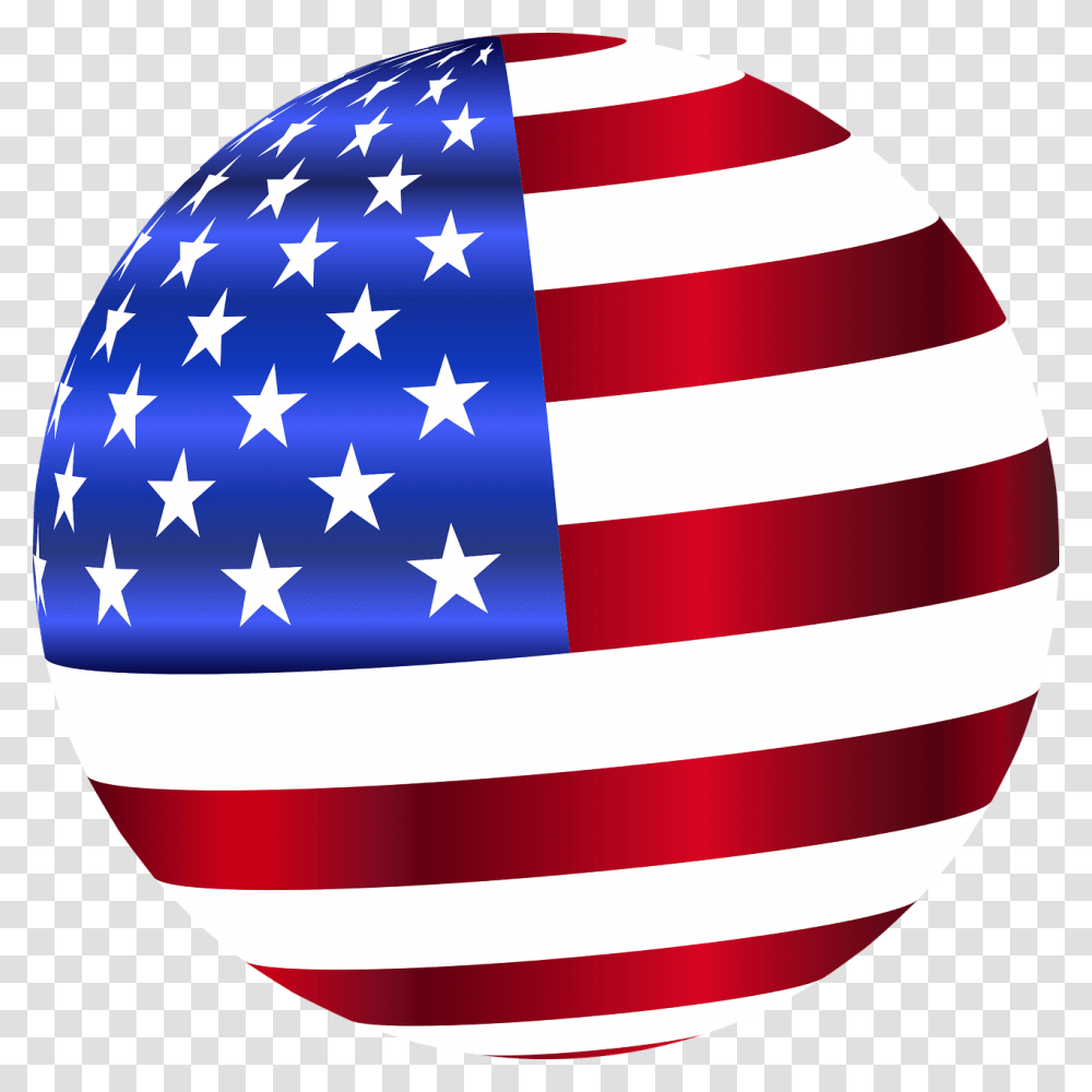 Bandera Usa Clipart Us Flag, Ball, Sphere, Egg Transparent Png