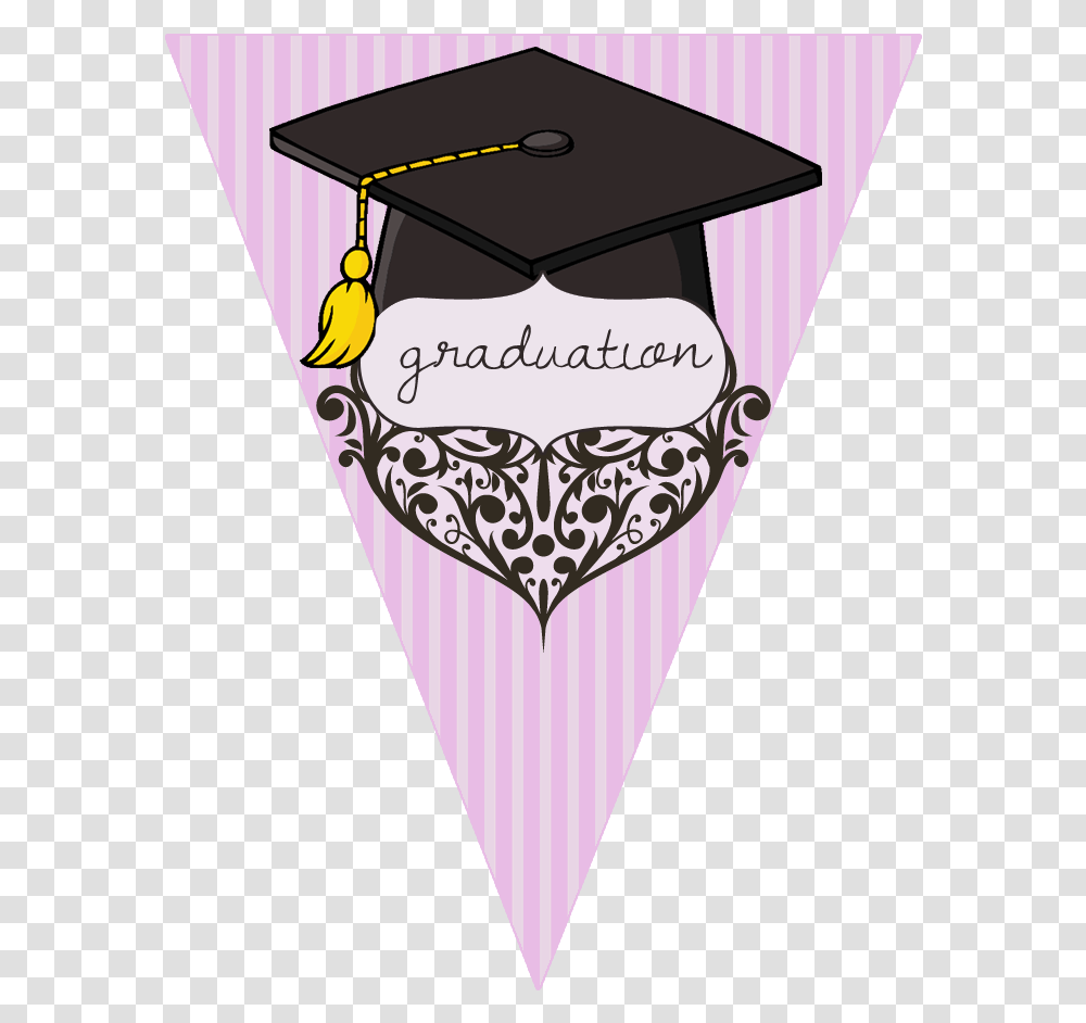 Banderines De Graduacion Para Imprimir, Triangle, Graduation Transparent Png