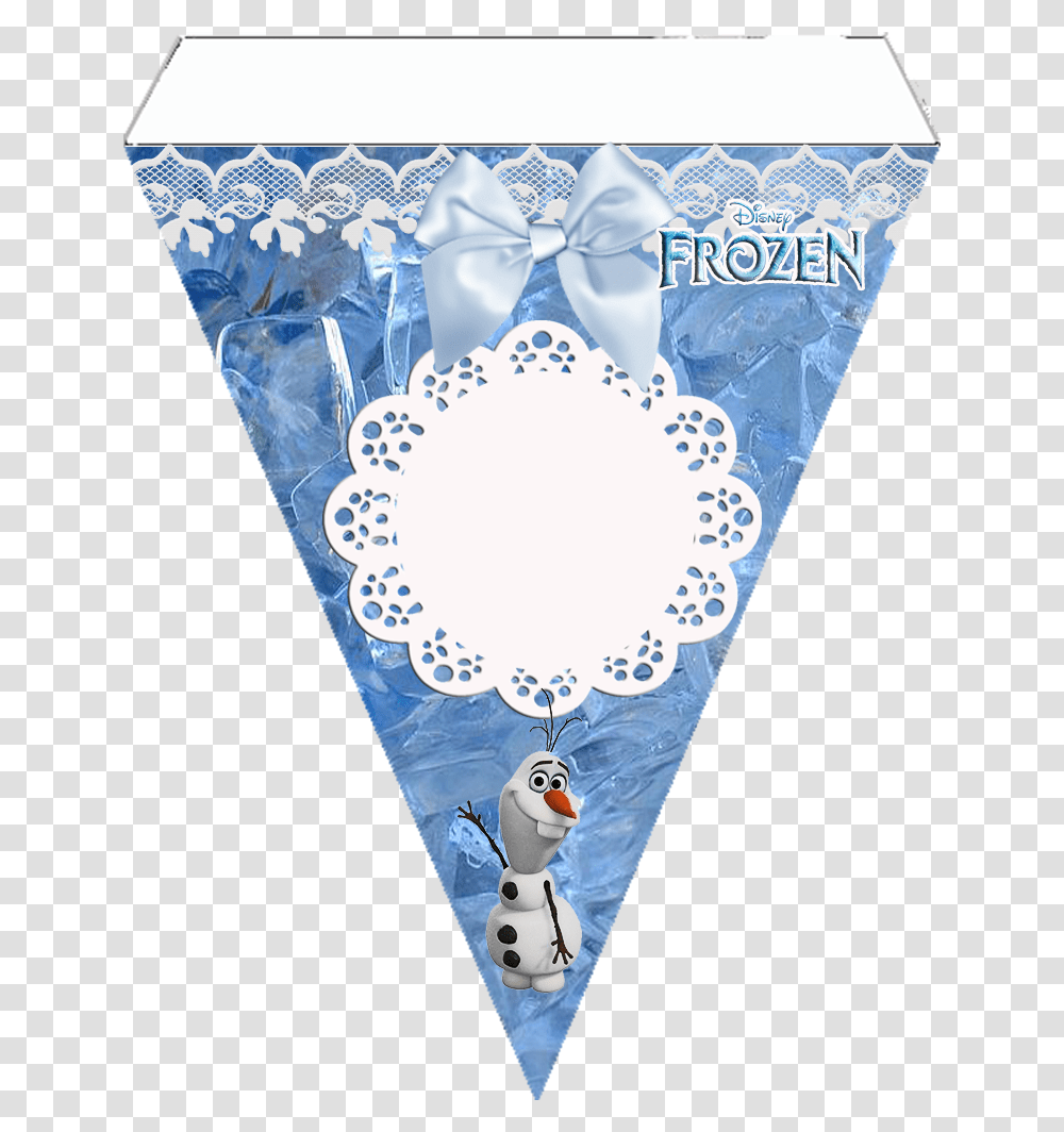 Bandern Frozen Birthday Banner Printable, Lace, Floral Design Transparent Png