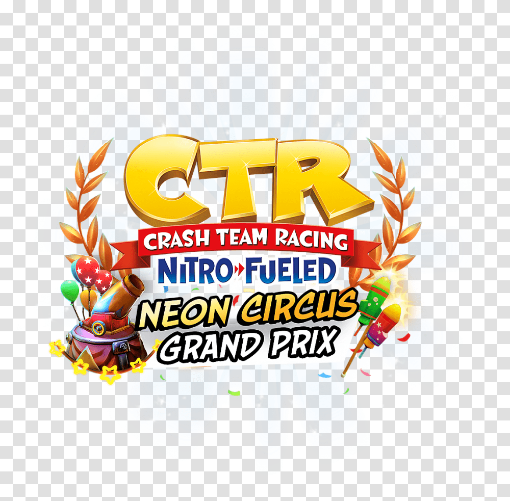 Bandipedia Crash Team Racing Nitro Fueled Neon Circus, Poster, Advertisement, Flyer, Paper Transparent Png
