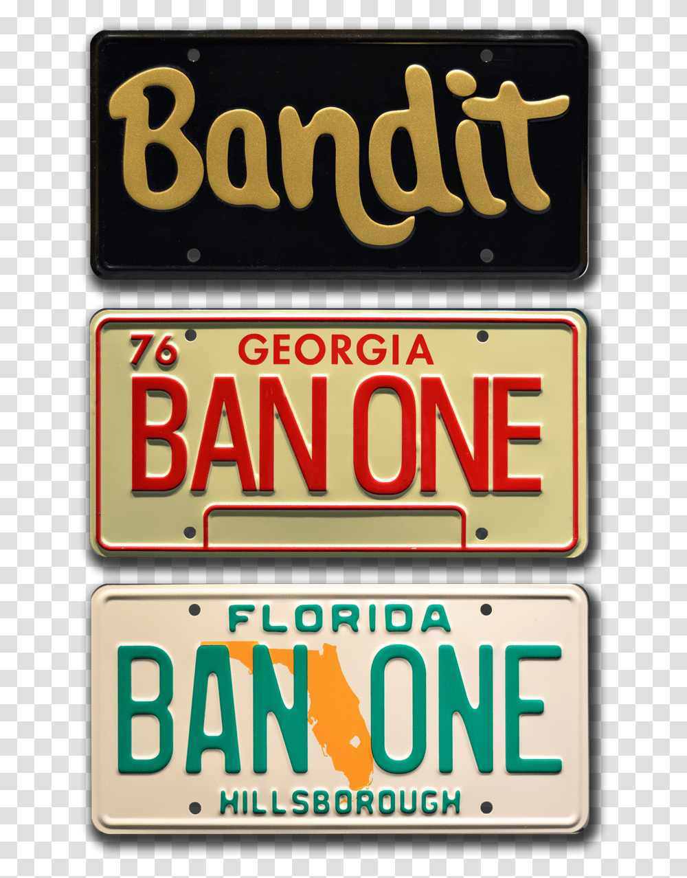 Bandit License Plate, Vehicle, Transportation Transparent Png