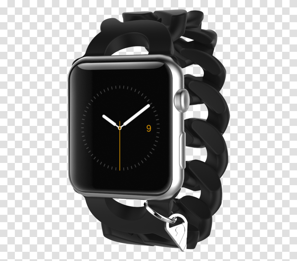 Bands For Gold Apple Watch Sport Black Chain Apple Watch Band, Wristwatch, Camera, Electronics Transparent Png
