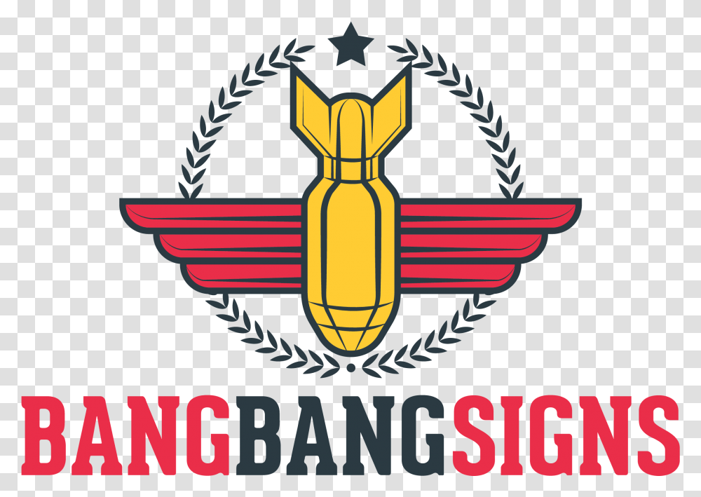 Bang Bang Signs Illustration, Logo, Trademark, Poster Transparent Png