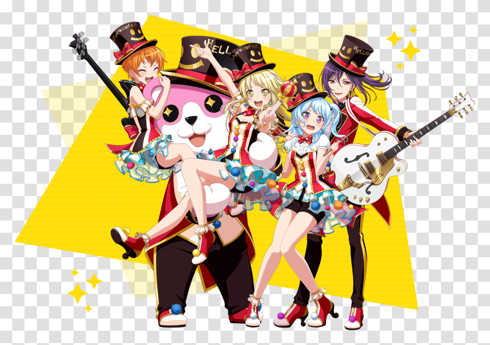 Bang Dream Wikia Bang Dream Happy World, Guitar, Leisure Activities, Person, Performer Transparent Png