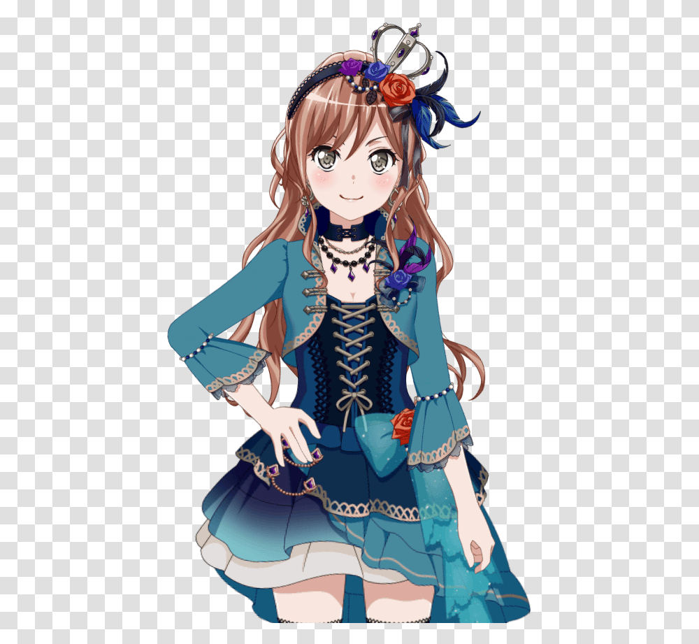 Bang Dream Wikia Yukina Minato Blue Roses In Harmony, Person, Human, Toy, Book Transparent Png