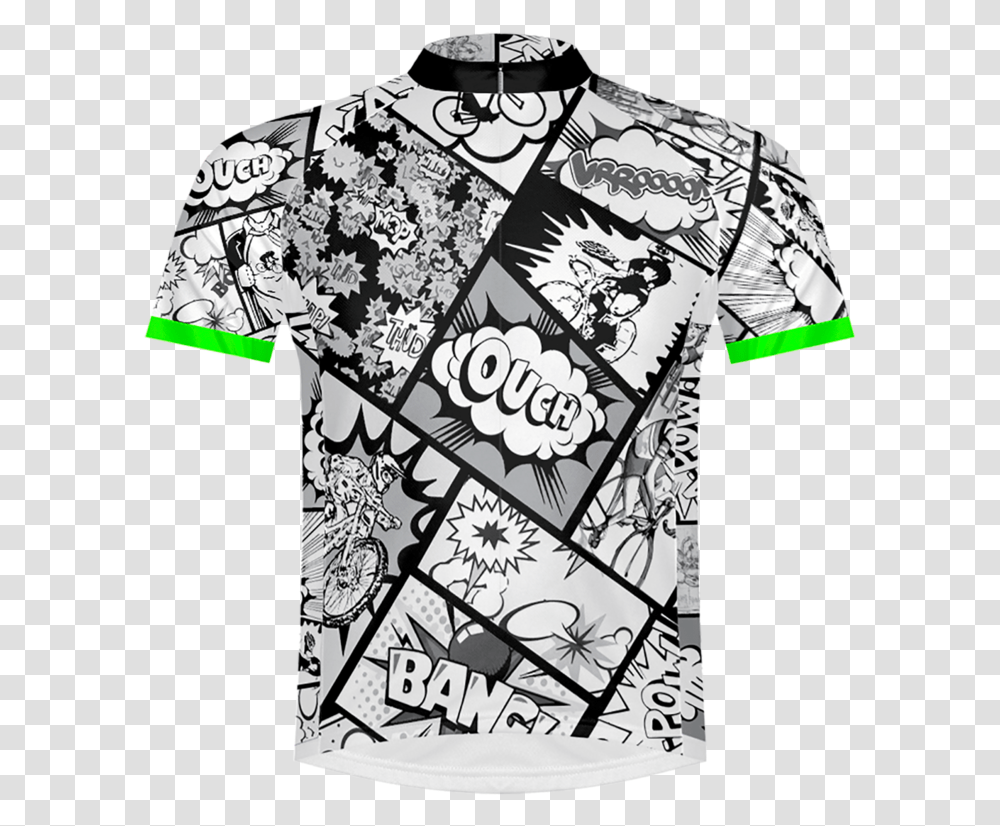 Bang Pow Men's Sport Cut Cycling Jersey Active Shirt, Apparel, T-Shirt Transparent Png
