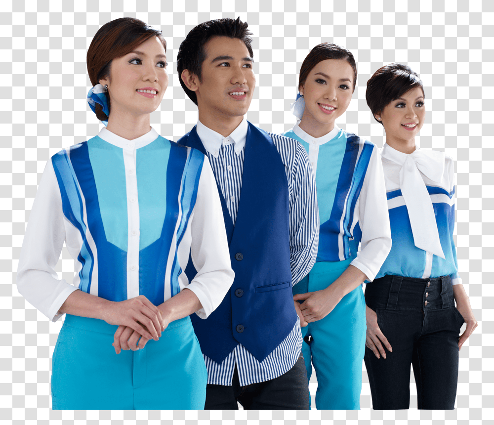 Bangkok Airways Cabin Crew, Person, Female, Sleeve Transparent Png