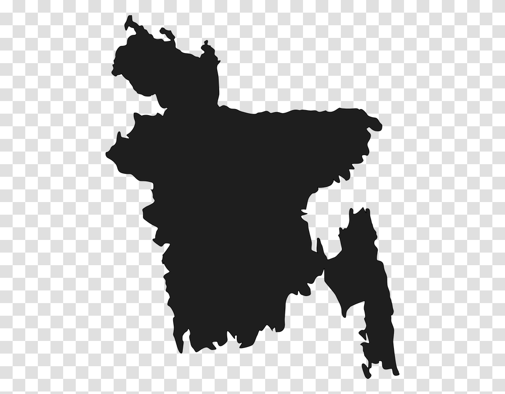 Bangladesh Bengal Map Country Bangladesh Map Vector, Silhouette, Person, Stencil, People Transparent Png