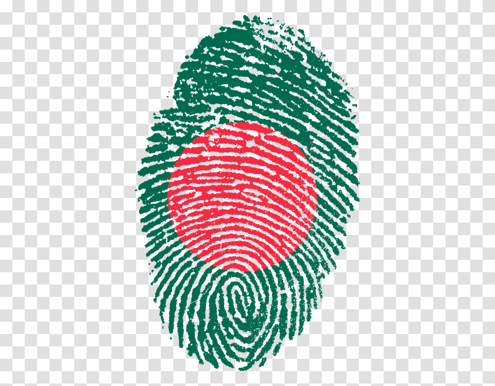 Bangladesh Flag Fingerprint Country Pride Identity Bangladesh Flag Fingerprint, Rug, Plant, Outdoors Transparent Png