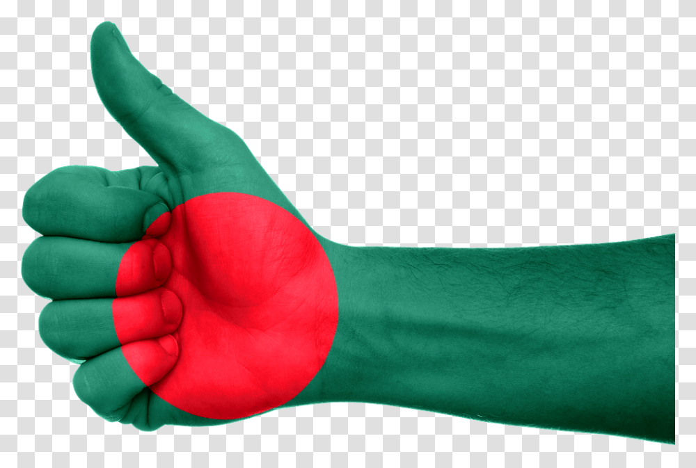 Bangladesh National Flag, Hand, Arm, Apparel Transparent Png