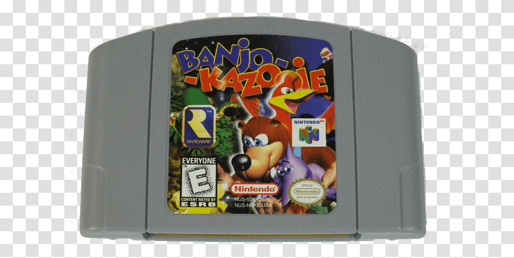 Banjo Kazooie N64 Cartridge Banjo Kazooie Nintendo, Disk, Dvd, Toy, Label Transparent Png