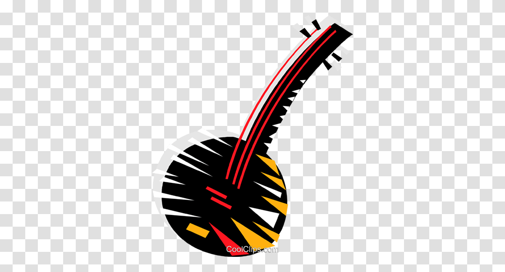 Banjo Royalty Free Vector Clip Art Illustration, Brush, Tool, Broom, Dynamite Transparent Png