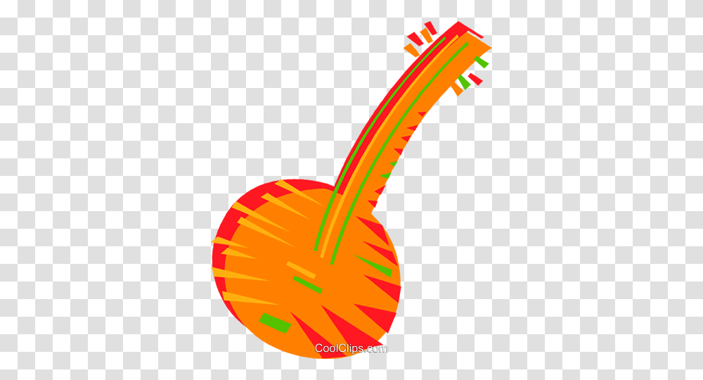 Banjo Royalty Free Vector Clip Art Illustration, Tool, Broom, Shovel, Brush Transparent Png