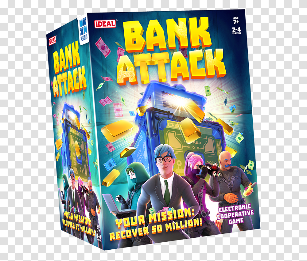 Bank Attack Game Review, Person, Advertisement, Poster, Flyer Transparent Png