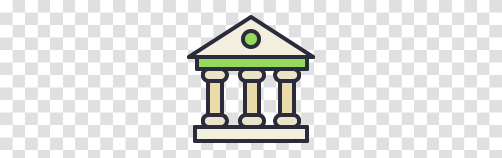 Bank Icon Outline Filled, Number, Housing Transparent Png