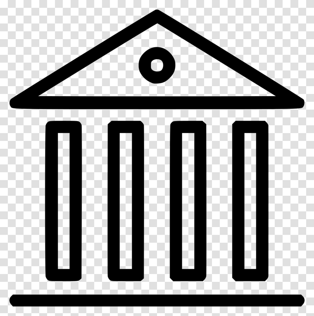 Bank Institution Pantheon Building Pantheon Icon, Stencil, Logo Transparent Png