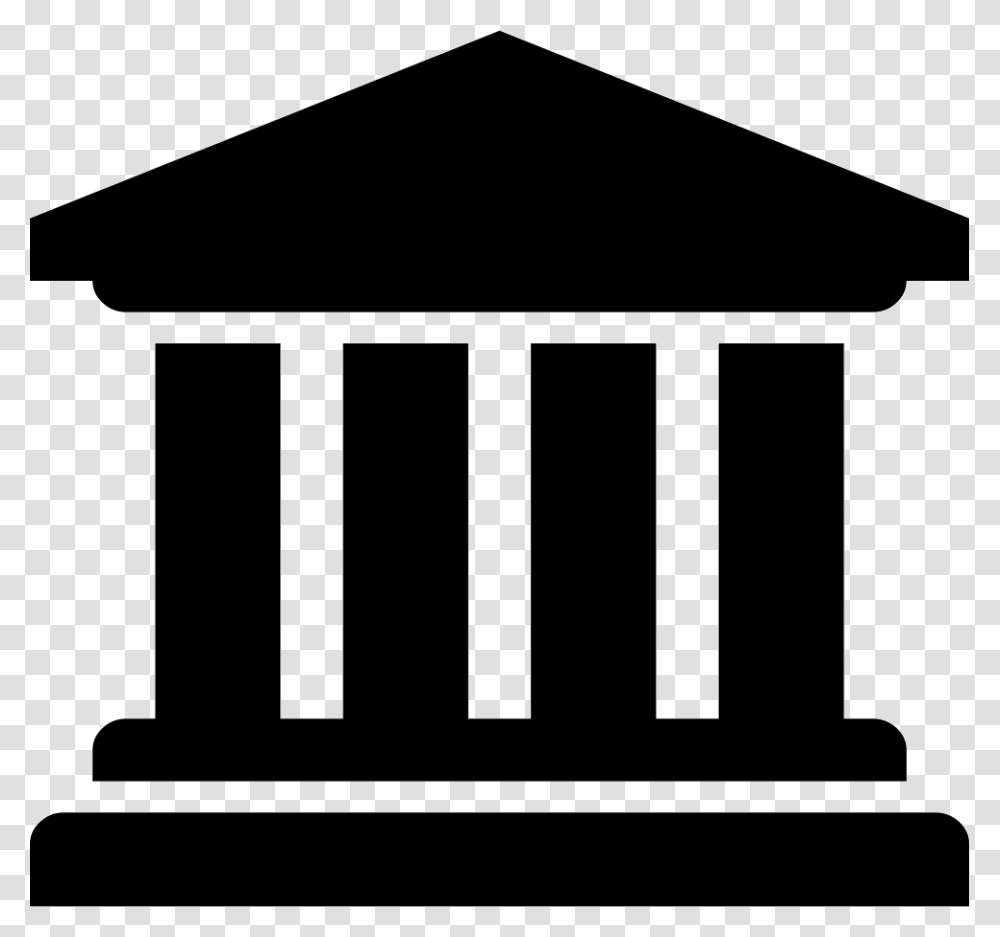 Bank Institution University Icon Free Download, Building, Architecture, Pillar, Column Transparent Png