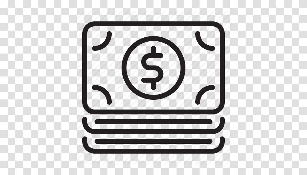 Bank Money Payment Pile Icon, Number, Indoors Transparent Png