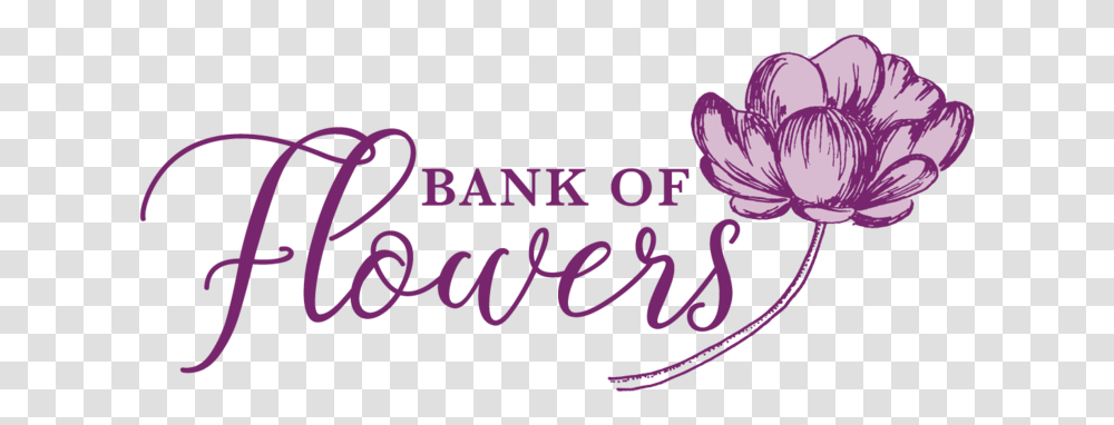 Bank Of Flowers Flower Logo, Text, Alphabet, Plant, Word Transparent Png